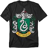 Popfunk Harry Potter Hogwarts Houses Color Crest Logo Collection Unisex Adult T Shirt &