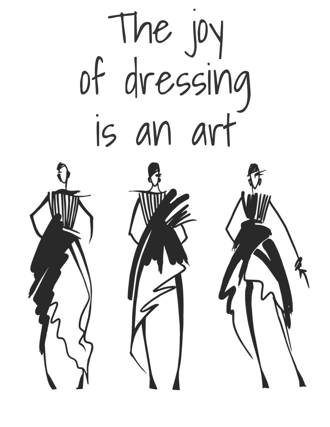 dressing sketches