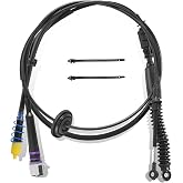 905-144 2pcs Gear Shifter Cable Compatible with Chevy Silverado GMC | Sierra 1500 2500 3500 Classic 1999-2007, Automatic Transmission Shift Control Cable, Replacement#12477640
