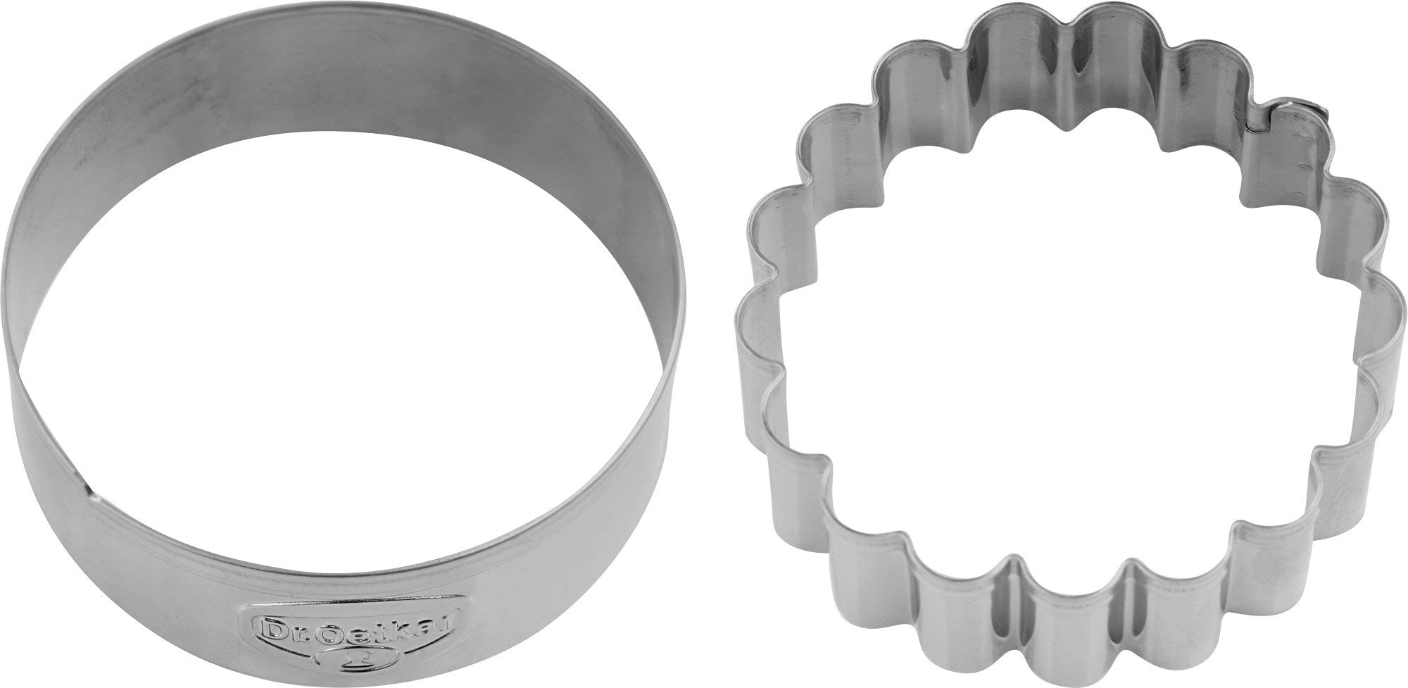 Dr. Oetker 1382 Cookie Cutter Set Rings, Stainless Steel