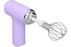 Electric Egg Beater, Handheld Milk Frother Wand for Butter, Rechargeable Electric Whisk with 2 Heads 3 Speeds, for Whipping C