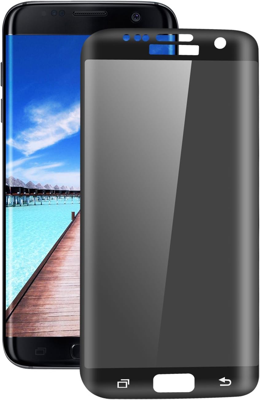 Galaxy S7 Edge Privacy Screen Protector, Oiisun [Full Coverage][3D Touch Compatible]Premium Tempered Glass Screen Protector For Samsung Galaxy S7 Edge(Black)