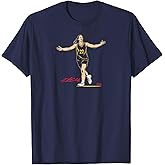 BreakingT Caitlin Clark: Superstar Pose - Indiana Basketball T-Shirt, Small, Blue