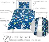 Bloomsbury Mill Kids Bedding Set Single - Outer Space Duvet Cover 135x200cm view 4
