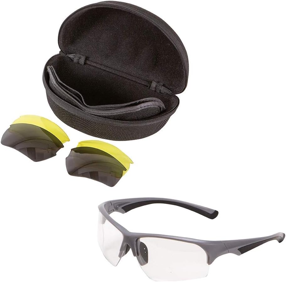 3 Interchangeable Lens Set Clear ANSI Z87.1 Rated Comes with Zipper