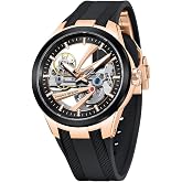 LACZ DENTON Pagani Design YS030 Men Automatic Mechanical Watch Skeleton Dial Stainless Steel Waterproof Sport 10Bar Luxury Casual Watch for Men