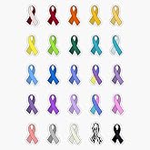 All Cancer Ribbons Sticker Vinyl Decal Car Laptop Wall Window Bumper Sticker 5