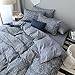 VM VOUGEMARKET 100% Cotton Blue Gray Fitted Sheet with 15