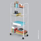 Metaltex 340634014 Multi-Purpose Trolley 4 Tiers 41x23x84 cm Pisa view 8