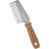 ROLLINGDOG Heavy Duty Paint Brush Comb, 35mm Stainless Steel Teeth | Paint Brush Cleaner Tool for Thick Ferrule Brushes, Deck &amp; Fence Brushes, Helps Remove Paint Residue