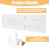 Yafe 6 Pack Adjustable Drawer Dividers 11.8-19.7 in 3.2 in High White view 4
