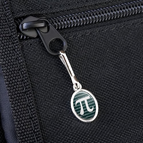 Pi Math Geek Nerd 3.14 Antiqued Oval Charm Clothes Purse Suitcase Backpack Zipper Pull Aid