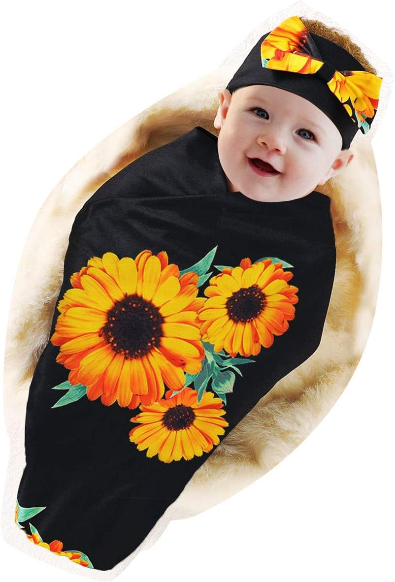 sunflower swaddle blanket