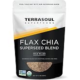 Terrasoul Superfoods Organic Flax Chia Blend, 8 oz - Cold Milled Flax | Chia Seeds | Superseed Boost for Energy &amp; Wellness