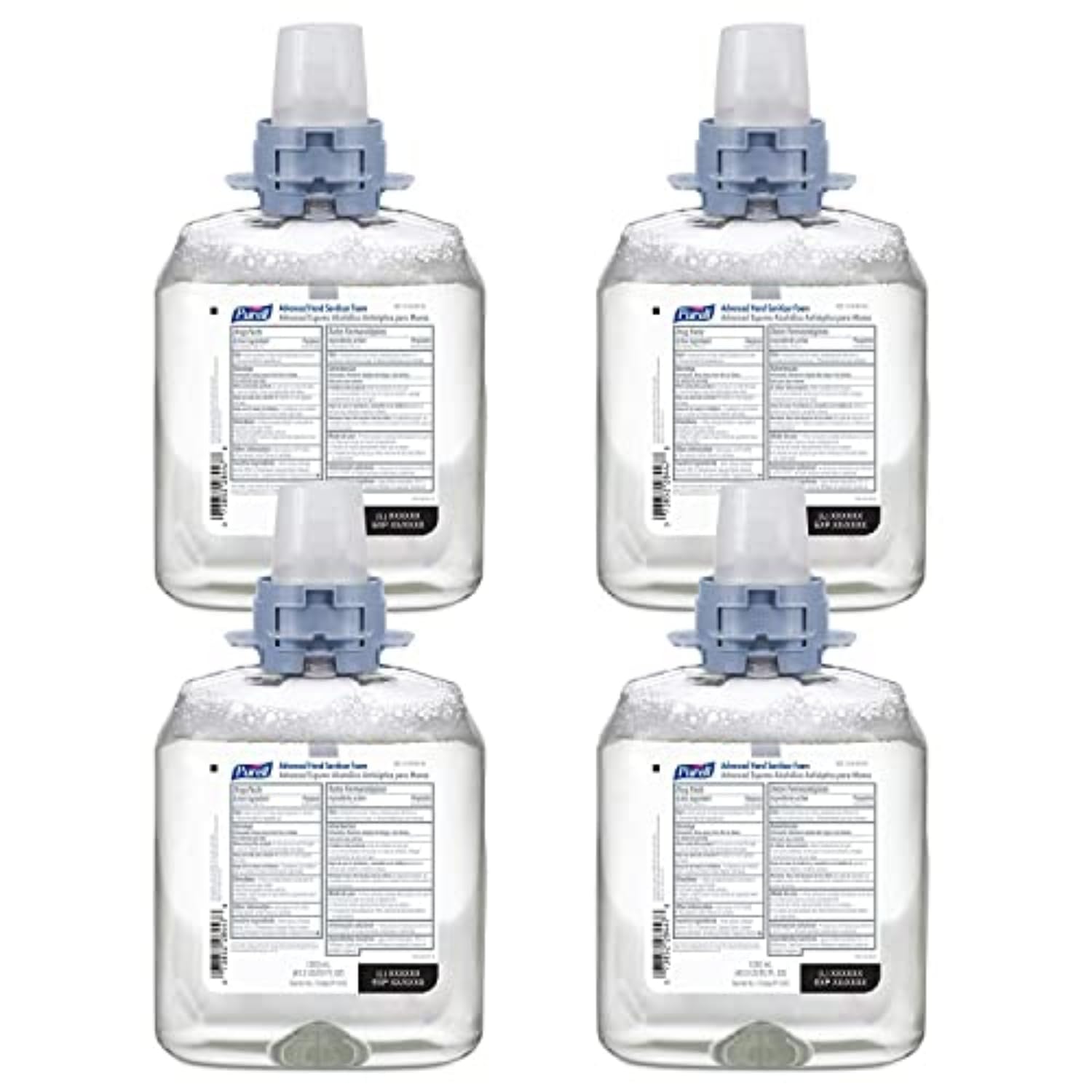 PURELL Advanced Hand Sanitizer Foam, 1200 mL Hand Sanitizer Refill for PURELL CS4 Manual Dispenser (Pack of 4) – 5192-04