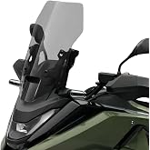 HJSYYDS For NC750X NC 750X 2025 windshield modification front windshield heightened and widened windshield accessories nc750x nc 750x (58CM Smoky Gray)