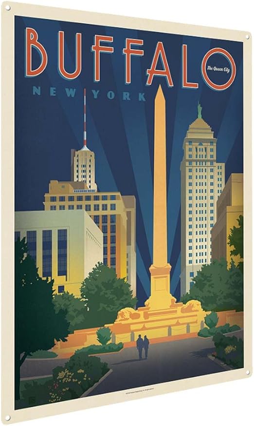 Amazon Com Anderson Design Group Buffalo Ny 18 X24 Metal Art