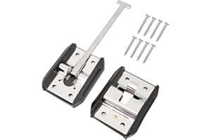 Glomora RV Trailer Door Holder,Stainless Steel T Style Entry Door Catch Exterior Door Hold Hook and Keeper for Campervan Trai