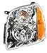1A Auto Headlights Headlamps Left & Right Pair Set of 2 for 07-13 GMC Yukon SUV