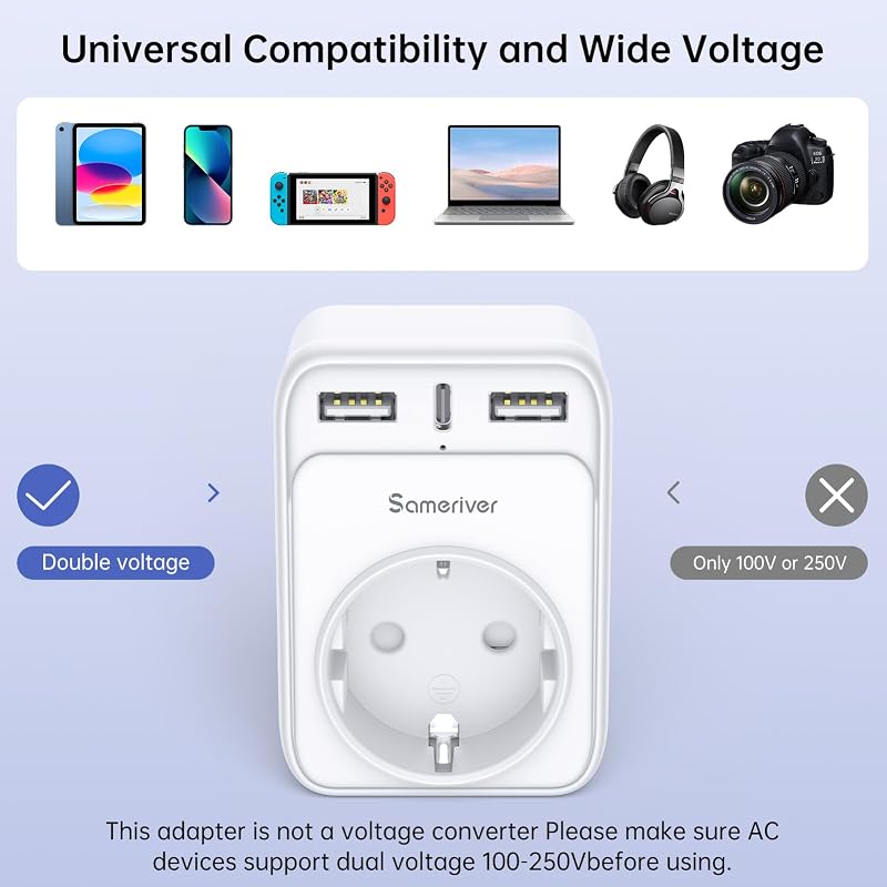 Reiseadapter Schweiz Adapter Deutschland Stecker Typ J Steckdosenadapter