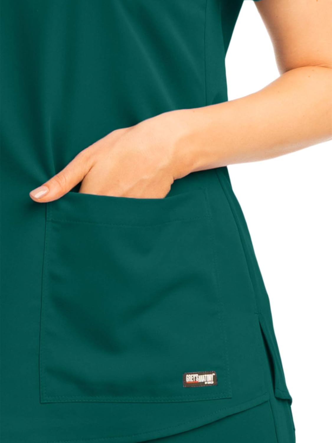 Barco Grey's Anatomy Women's 71166 Two Pocket V-Neck Scrub Top With Shirring Back: Clothing