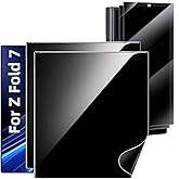 WNABZZER Samsung Galaxy Z Fold 7 Privacy Screen Protector, 2 Inside Flexible Black EPU Film With 2 Front Outside Anti Spy Tempered Glass Screen Protector, Anti Scratch, Easy Install, Bubble Free