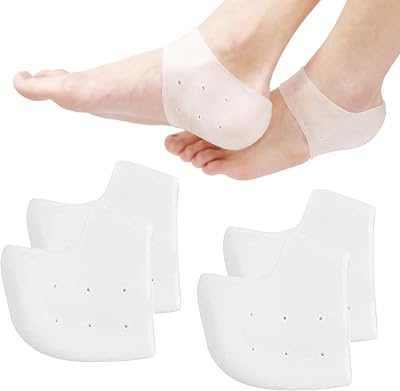 Bansusu Silicone Heel Protectors 4pcs Gel Heel Cups Ankle Support