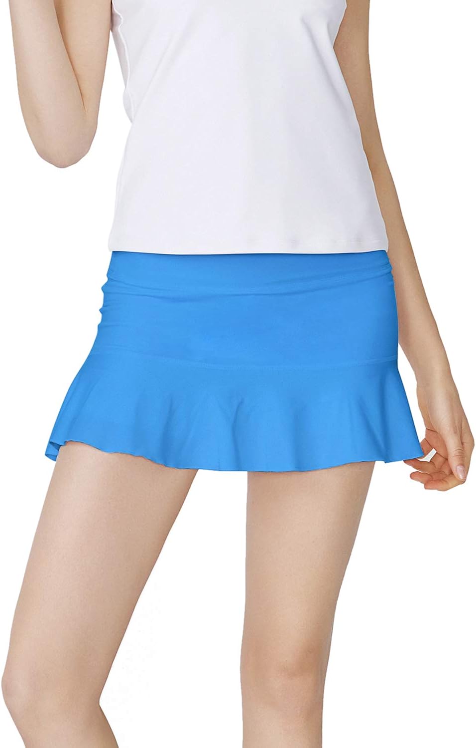 Rainbow Tree Tennis Skirts for Women,Athletic Golf Pleated Skirts with Shorts Indoor Exercise,Runs Large: Clothing