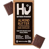 Hu Chocolate Bars | 12 Pack Almond Butter Puffed Quinoa Chocolate | Natural Organic Vegan, Gluten Free, Paleo, Non GMO…