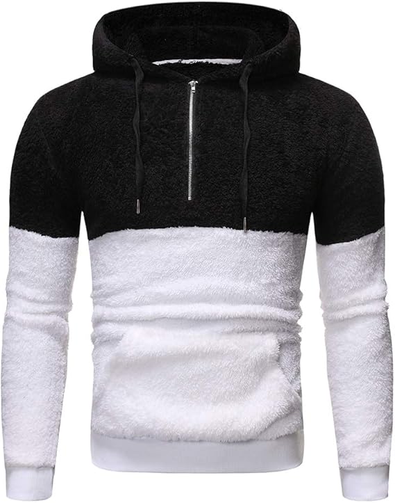 Men's Patchwork Hoodie Amazon.co.uk Clothing