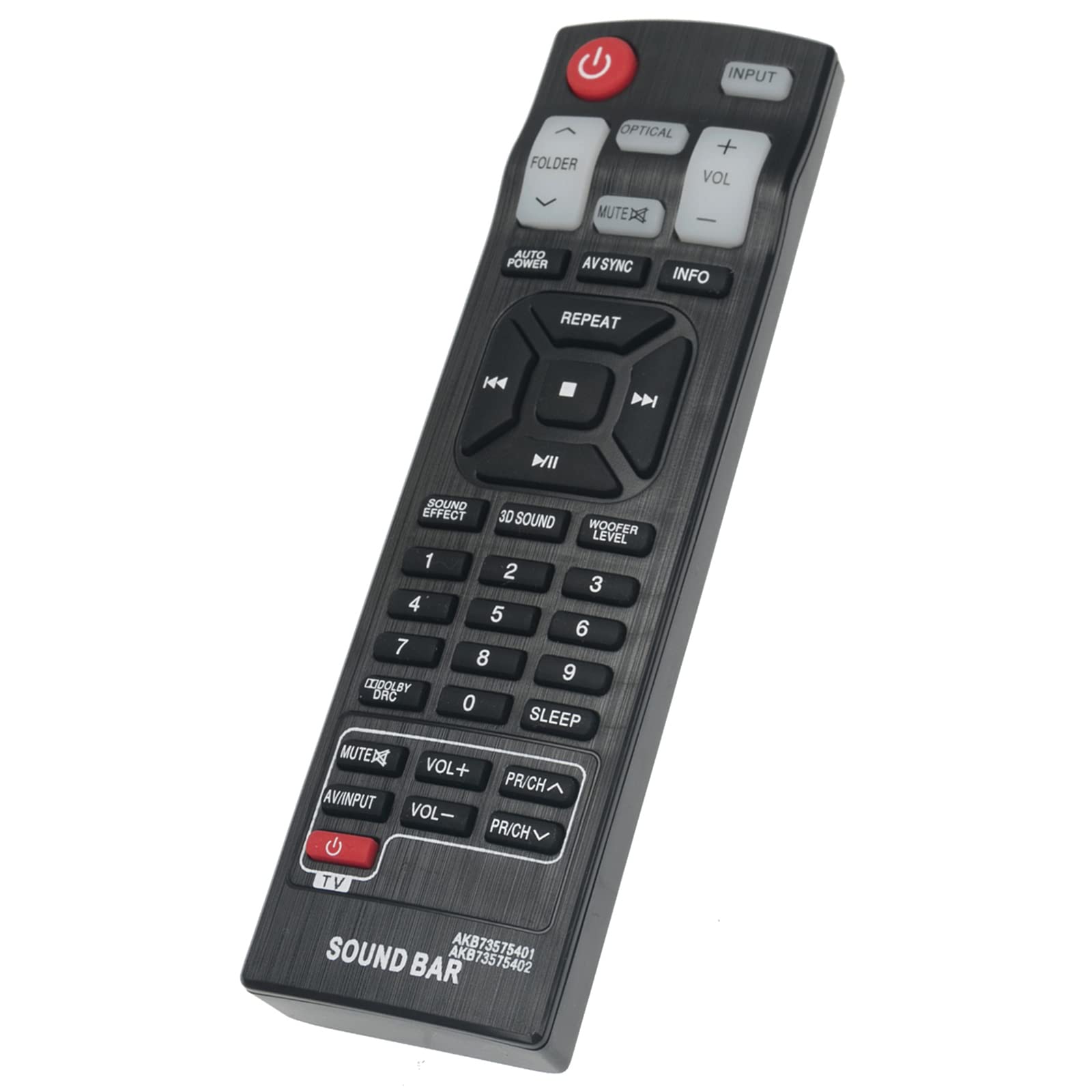 2IN1 AKB73575401 AKB73575402 Replacement Remote Control Fit for LG Soundbar NB2520A NB3520A NB2420A