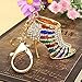 RoseSummer Crystal Shoe High Heel Keyring Rhinestone Purse Charm Pendant Bag Key Chain Gift (multicolor)
