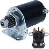 Ezamintaly Starter 15 Teeth &amp; Relay for John Deere 92H 107H D125 D130 D140 | D155 D160 D170 S120 S130 S140 S160 S170 S180 E120 E130 E140 E150 E160 E170 Z235 Z335E Z335M Z315E, MIA13038
