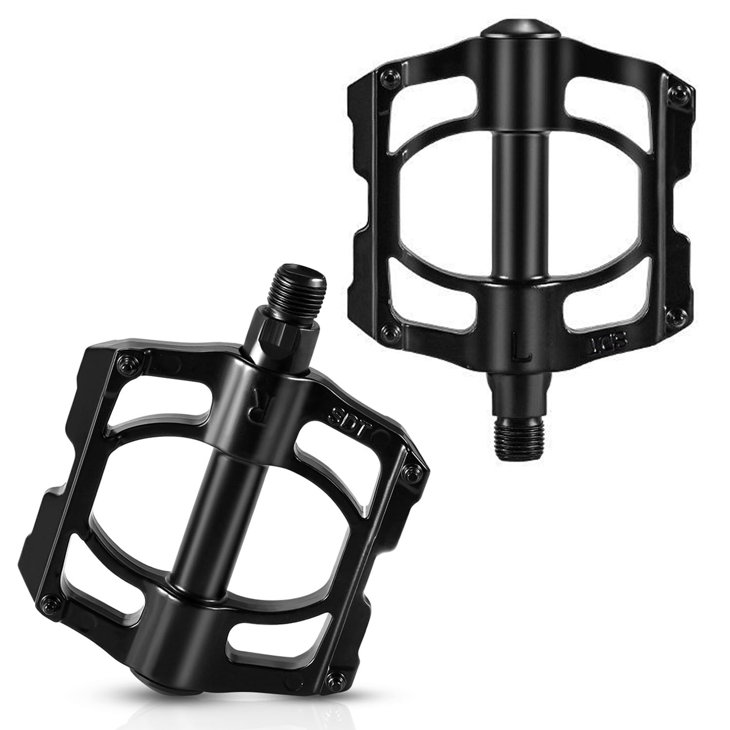 YSYONBOE Mountain Bike Pedals, 3 Sealed Bearings Bicycle Pedals 9/16" Threads Bike Flat Pedal, New Aluminum Alloy Bicycle Cycling Pedals for Road Bike, Mountain Bike, MTB Universal