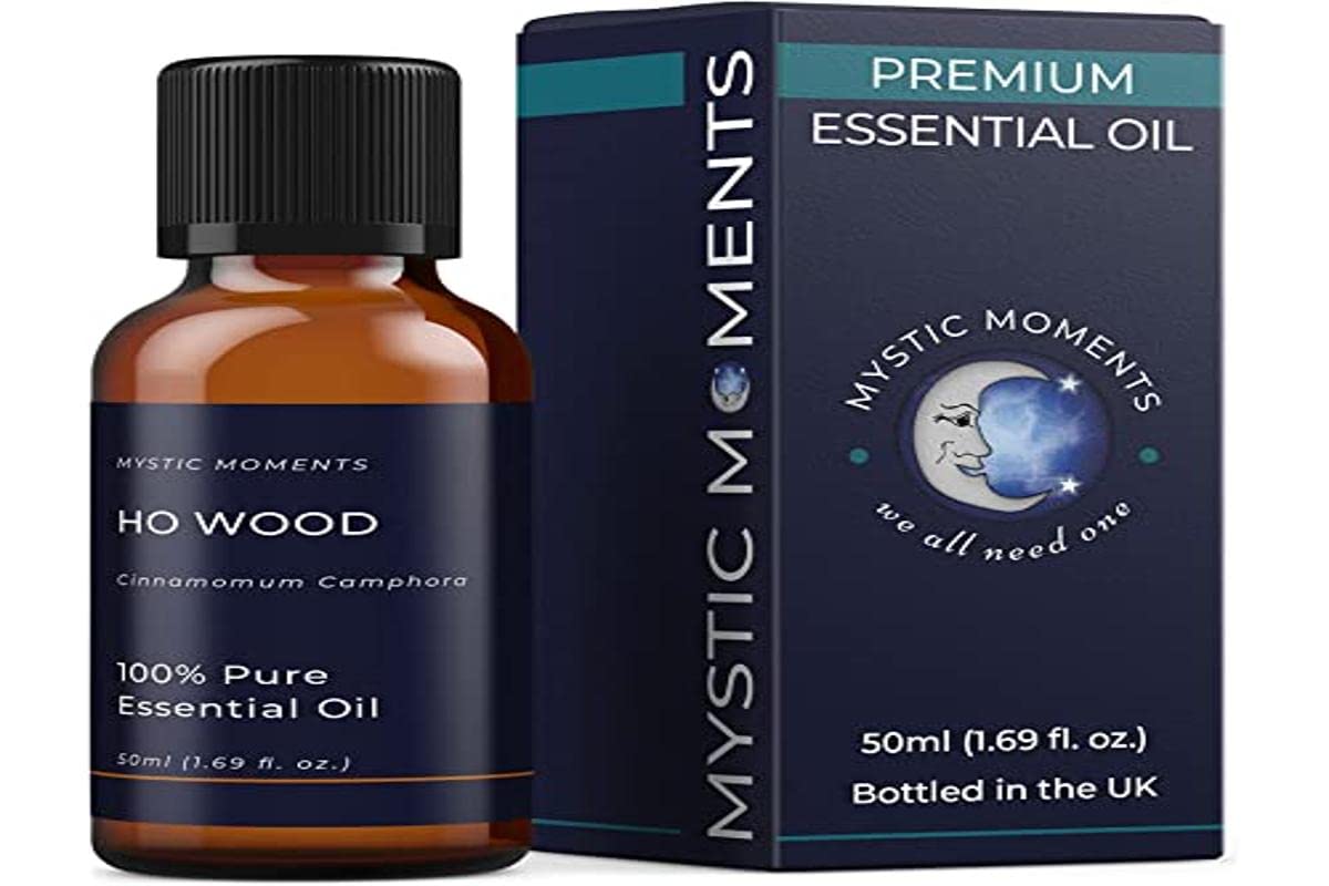 Mystic Moments | Ho Wood Essential Oil 50ml - Pure & Natural Oil for Diffusers, Aromatherapy & Massage Blends Vegan GMO Free