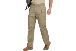 liyiyiyia Men's Hiking Work Pants, Cargo Convertible Pants Men 6 Pockets Quick Dry Lightweight for Summer Outdoor