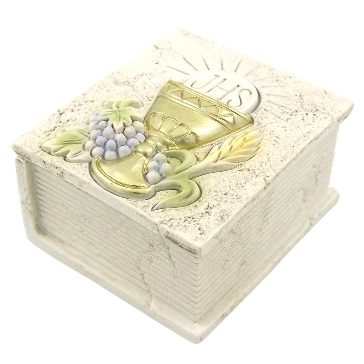 Needzo White Prayer Bead One Decade Rosary, Baptism Gift
