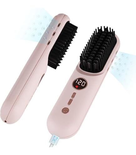 DNA straightening brush Pink Thermal Brush – DNAHAIRTOOLS main image 2