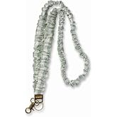 ANDI Scrunchie Lanyard for Teachers, Ideal for Keys, ID Badges &amp; Wallets | Cute Lanyard, Soft Polyester Material, Secure Iron-Alloy Clasp, ideal for carrying ID badge holders