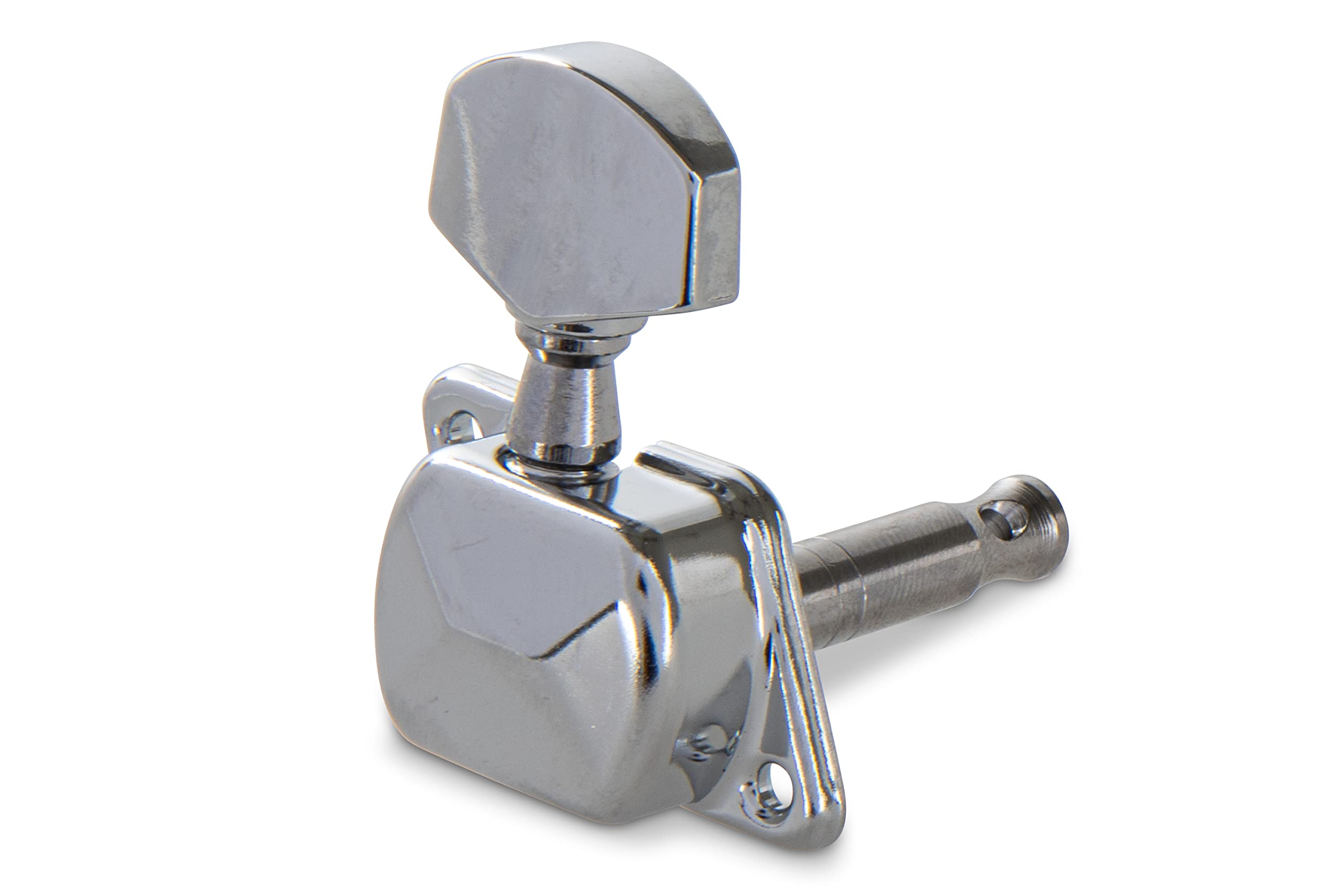 GEWA machine heads Acoustic guitar 6 string Set, chrome-plated, Covered single machine heads