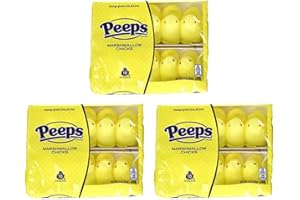 Peeps Yellow Chicks, 10 Count Package - 3 Pack - 30 Chicks Total
