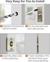 Jiayi Ball Door Catches Adjustable Stainless Steel Bronze 2 Pack view 5