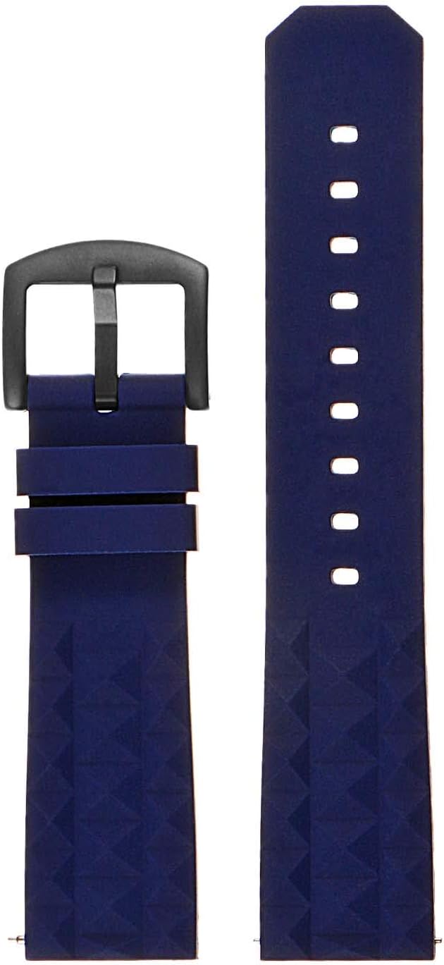 Super Waffle Silicone Rubber Quick Release Dive Watch Band Strap - Choose Your Color - 20mm 22mm