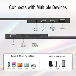 2.5K Portable Monitor 15.6inch UHD 2560 * 1680 for