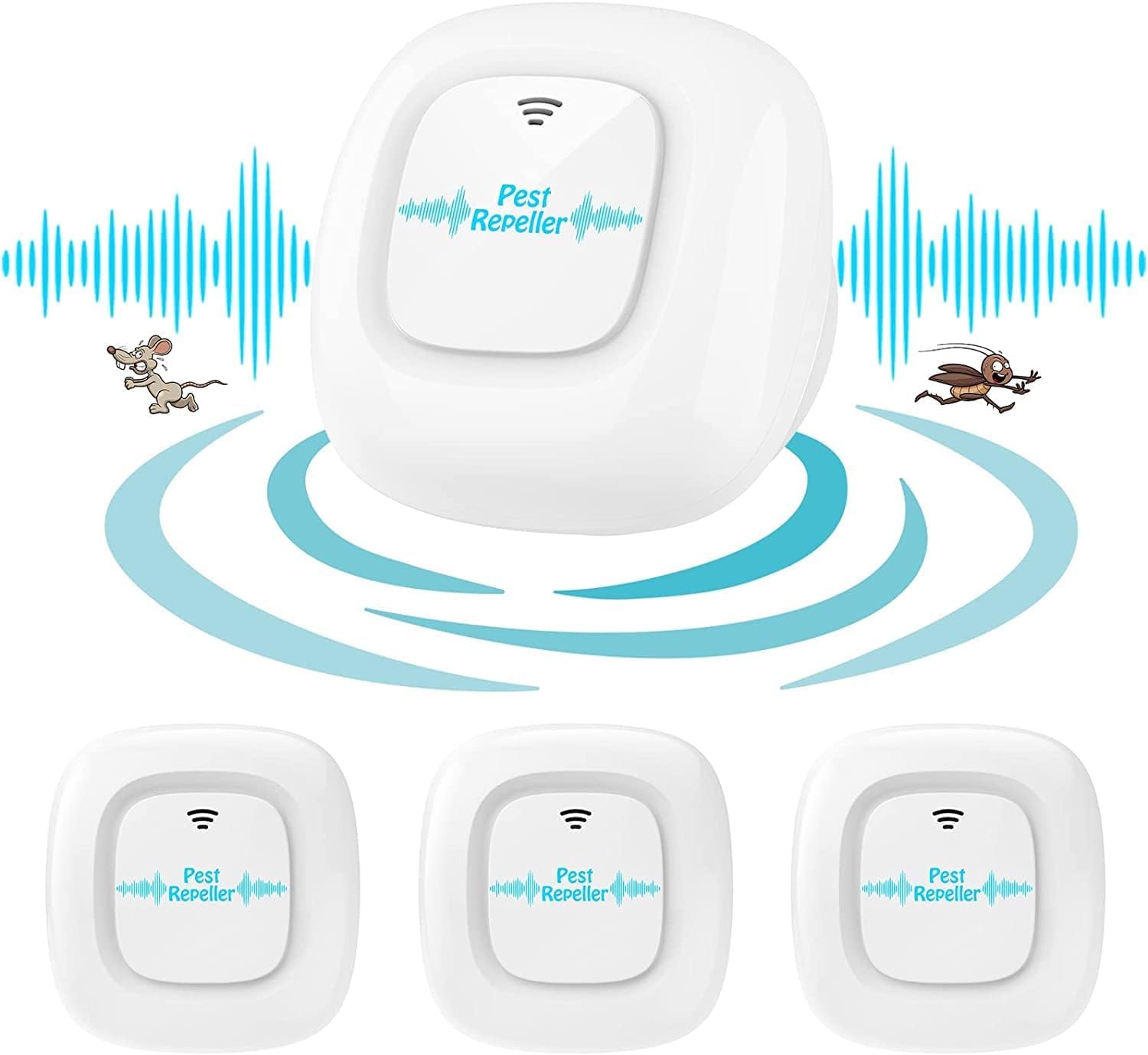 Ultrasonic Mosquito Repellent, Mosquito Repellent, Ultrasonic Repellent, Electric Ultrasound Against Mosquitoes, Mice, Cockroaches, Insects, Rats, Spiders, Rodents, Flies, Ants
