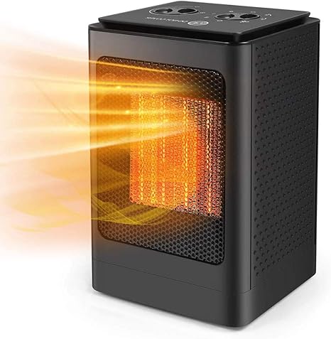 Darmai Tragbare Elektrische Raumheizung Ptc Elektrische Heizung 1500 750w Sicher Leise Fur Buro Zimmer Schreibtisch Innenbereich Schwarz Amazon De Baumarkt