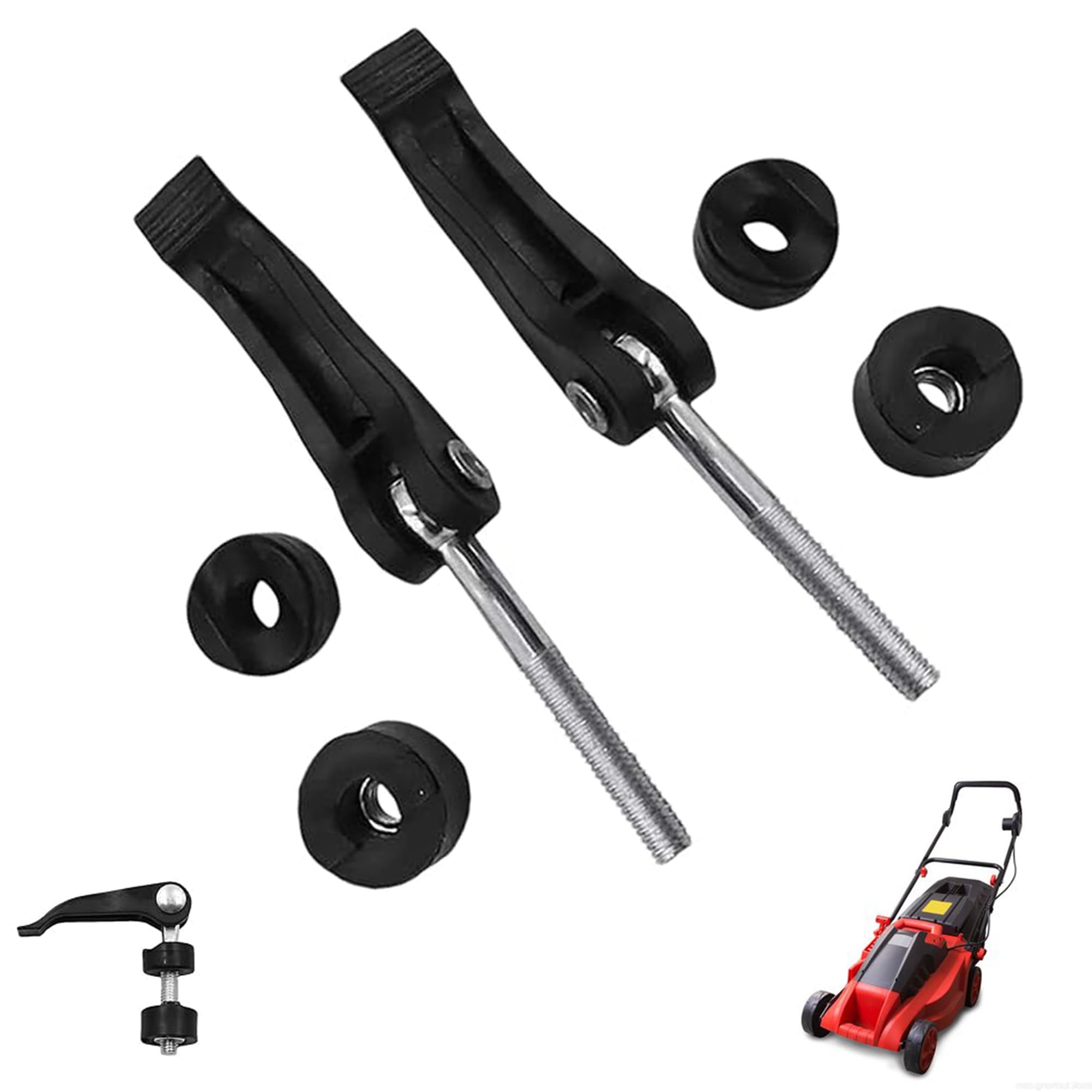 LONGHAO 2 Pcs Mower Replacement Bolts Handle Nut Screw Handle Knob Nut Screw Bolt for Lawn Mower with Screw Knob, for Spare Parts for Lawn Mower