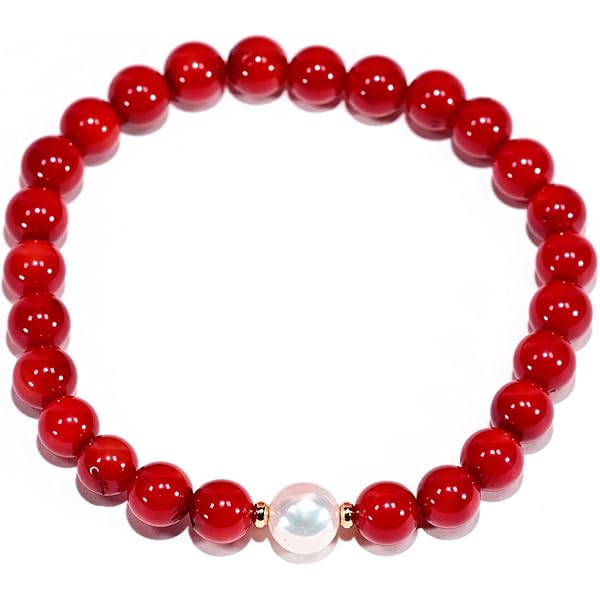 Amazon.com: Red Coral Bracelet for Women, Coral Jewellery