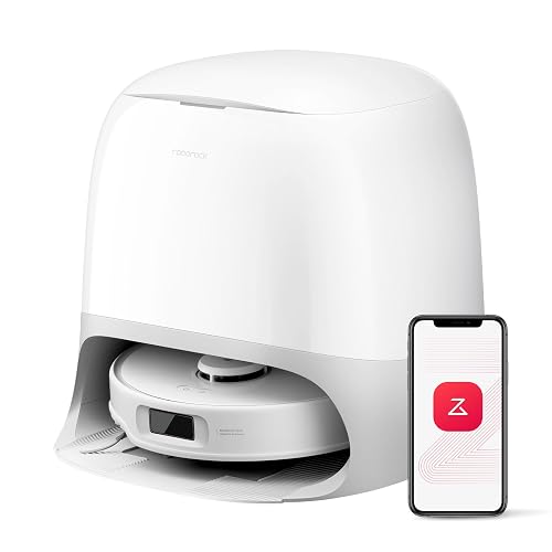 roborock Qrevo Curv S5X Robot Vacuum and Mop, 18500 Pa, Zero-Tangling System, FlexiArm Side Brush&Mop, 75°C Hot Water Mop Washing, Intelligent Dirt Detection, Self-Cleaning Multifunctional Dock 3.0