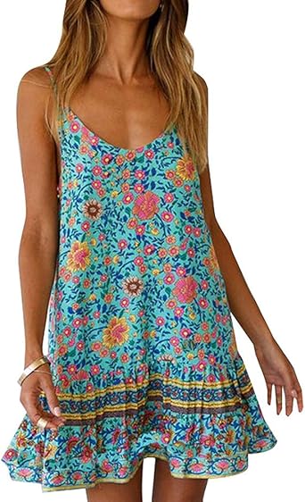 boho printed dress